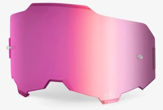 Náhradní plexi / objektiv pro motokrosové brýle 100% ARMEGA / 100% ARMATIC zrcadlově růžové 