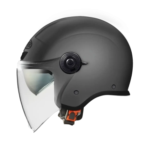 a Motocyklová otevřená přilba PREMIER HELMET CITY FLY EVO U17 barva šedá, velikost S