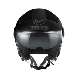 a Motocyklová otevřená přilba PREMIER HELMET CITY FLY EVO U17 barva černá, velikost S