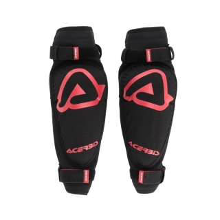 a Dětské loketní chrániče - chrániče loktů ACERBIS X-ELBOW SOFT černá/červená junior - PÁR