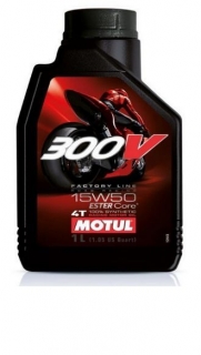 Syntetický olej MOTUL 300V 15W50 4T Factory line 1L