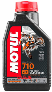 Syntetický vysoce výkonný motorový olej MOTUL 710 2T 1L