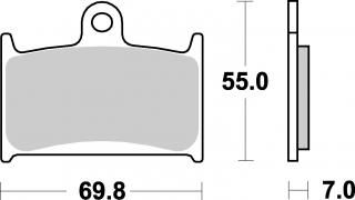 Brzdové destičky SUZUKI GSF 1200 BANDIT 95-00