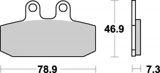 Brzdové destičky HONDA MTX 125 85-89