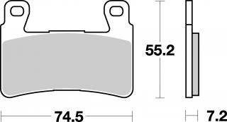 Brzdové destičky HONDA CBR 600 F, F4, SPORT 99-06