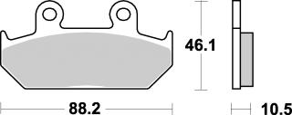 Brzdové destičky HONDA VT 600 C SHADOW 88-93