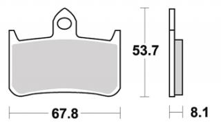 Brzdové destičky HONDA CBR 900 RR 92-97