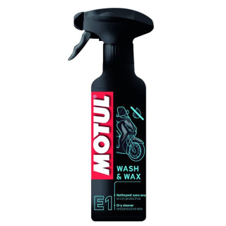 Suchý čistič a ochranný vosk MOTUL E1 WASH & WAX rozprašovač 400ml