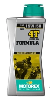 Moderní polosyntetický kvalitní motorový olej pro 4-taktní motocykly MOTOREX FORMULA 4T 15W/50 balení 1 litr
