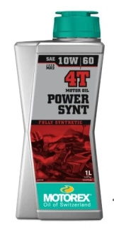 Plně syntetický vysoce výkonný motorový olej pro čtyřtaktní hypersportovní motocykly MOTOREX POWER SYNT 4T 10W 60 balení 1 litr