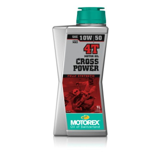 Plně syntetický vysoce výkonný motorový olej  MOTOREX CROSS POWER 4T 10W 50 balení 1 litr