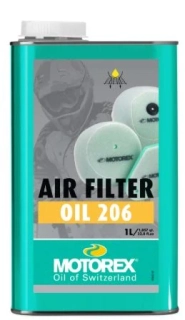 Přilnavý olej pro vzduchové molitanové filtry MOTOREX AIR FILTER OIL 206 balení 1 litr