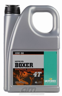 A Syntetický vysoce výkonný motorový olej pro boxer motory MOTOREX BOXER 4T 15W/50 balení 4 litry