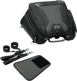 a Taška / batoh na zadní sedlo motocyklu SADDLEMEN TUNNEL BAGS STANDART pro  motocykly s 23 cm širokým nebo menším zadním sedadlem 