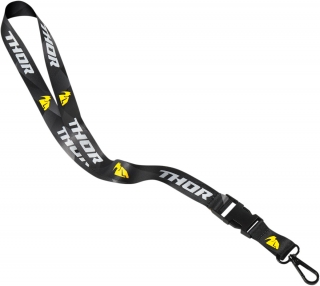 A Klíčenka - šňůrka na klíče THOR LANYARD BLACK/YELLOW