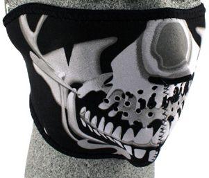 Ochranná neoprenová maska na obličej ZANHEADGEAR Chrome Skull