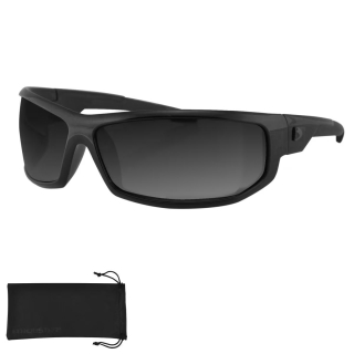 Motocyklové sluneční brýle BOBSTER AXL STREET SUNGLASSES lesklý černý rám, kouřové čočky