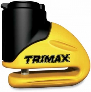 Zámek na kotouč motocyklu TRIMAX žlutý 5,5 mm