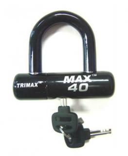 Zámek na kotouč motocyklu TRIMAX MAX40 U-LOCK černý