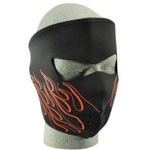 Ochranná neoprenová maska na obličej ZANHEADGEAR Orange flame