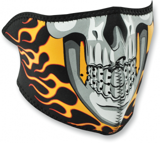 Ochranná neoprenová maska na obličej ZANHEADGEAR Burning skull