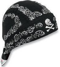 Šátek na hlavu ZANHEADGEAR FLYDANNA HEADWRAPS Black paisley