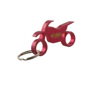 a Klíčenka ve tvaru motocyklu FMF KEYCHAIN RED 