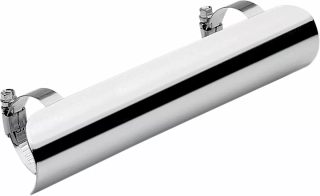 Kryt svodu výfuku COBRA UNIVERSAL HEAT SHIELD průměr 44,5 mm, délka 152 mm - leštěný chrom