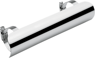 Kryt svodu výfuku COBRA UNIVERSAL HEAT SHIELD průměr 57,2 mm, délka délka 178 mm - leštěný chrom