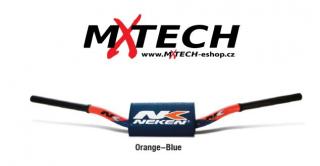 Řidítka na motocykl NEKEN VARIABLE DIAMETER oranžová/modrá