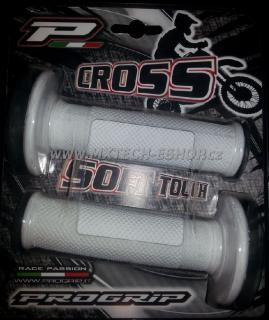 Motokrosové rukojeti - gripy PROGRIP 792 bílé