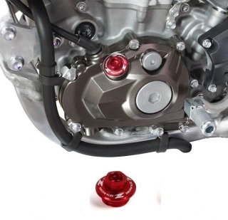 Zátka nalévacího otvoru oleje ZETA Oil Filler Plug Kawasaki KX / KXF viz popis, barva červená