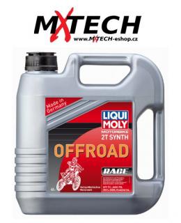 Plně syntetický motorový olej LIQUI MOLY Motorbike 2T Synth Offroad Race 4 litry