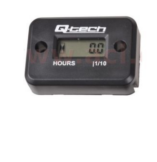 Měřič motohodin QTECH černý 