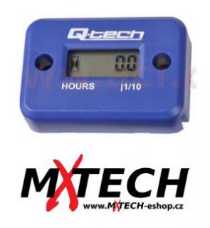 Měřič motohodin QTECH modrý