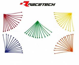 Stahovací pásky RACETECH 4,8x280mm - 100 kusů červené