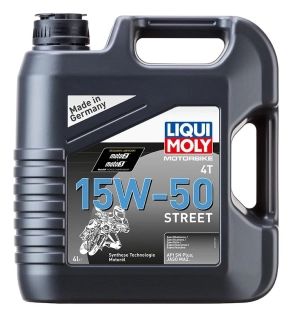 Polosyntetický motorový olej LIQUI MOLY Motorbike 4T 15W-50 Street 4 litry 