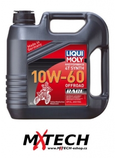 Plně syntetický olej LIQUI MOLY Motorbike 4T Synth 10W-60 Offroad Race 4 l