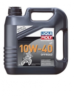 Plně syntetický olej LIQUI MOLY Motorbike 4T 10W-40 Offroad 4 litry