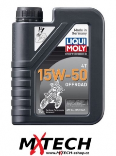 Plně syntetický olej LIQUI MOLY Motorbike 4T 15W-50 Offroad 1 litr 