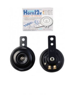 Klakson - zvonek na motocykl OXFORD 12V, 100 dB, průměr 70 mm černý