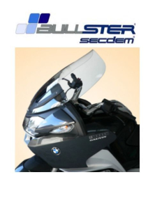 Plexi motocyklu BULLSTER pro BMW R 1200 RT 2005-2009 čiré , výška 75 cm 