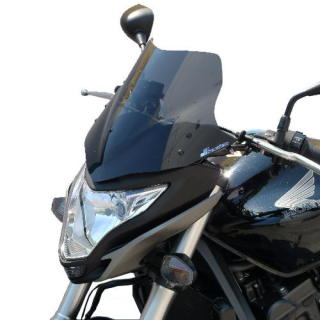 Plexi motocyklu BULLSTER DEFLECTORS HONDA 600 HORNET CB/F ROK 2011-2013, barva plexi šedá, v. 28,5 cm