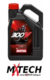 Syntetický olej MOTUL 300V OFF ROAD 15W-60 4 litry 