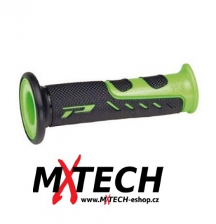 Dvouvrstvé silniční rukojeti - gripy PROGRIP 725 green/black