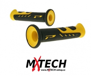 Dvouvrstvé silniční rukojeti - gripy PROGRIP 725 black/yellow