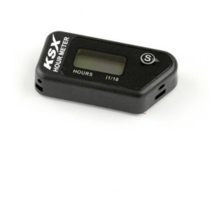 a Bezdrátový měřič motohodin resetovatelný KSX HOUR METER WIRELESS černý 