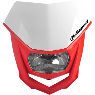 Univerzální přední maska se světlem POLISPORT HALO HEADLIGHTS RED