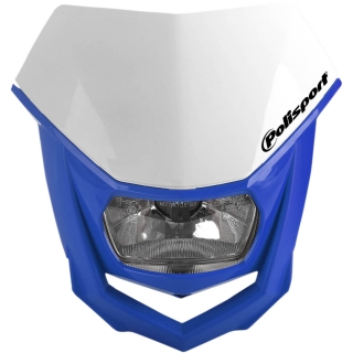 Univerzální přední maska se světlem POLISPORT HALO HEADLIGHTS BLUE