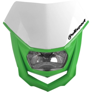 Univerzální přední maska se světlem POLISPORT HALO HEADLIGHTS GREEN